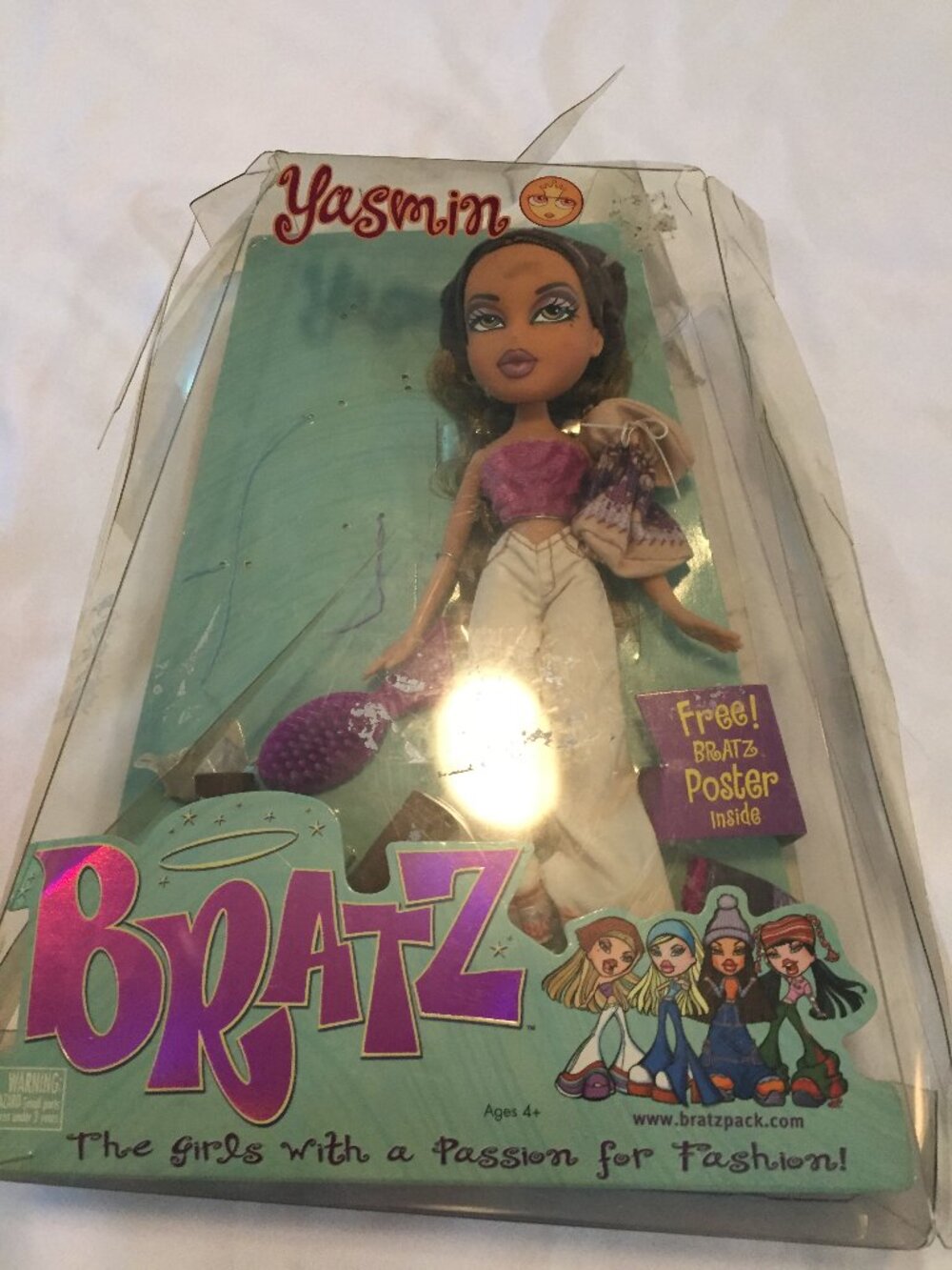 Bratz First Edition 2001 MGA Yasmin Fashion Doll, Box/w/Poster Read Description